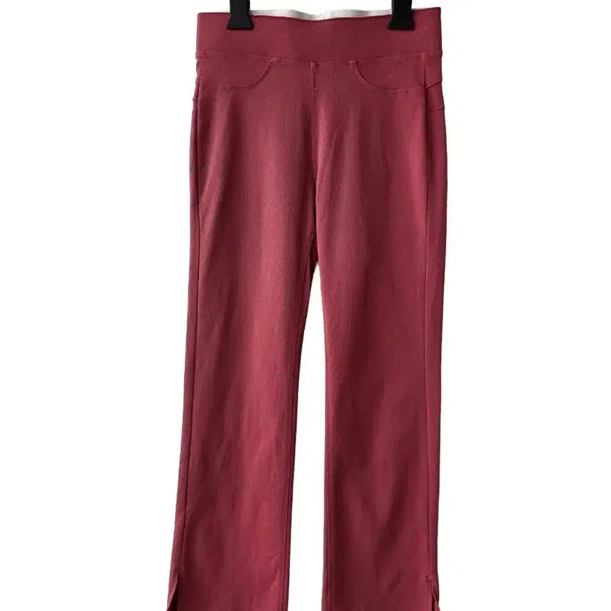 [BUNJANG] Slim Fit Straight Leg Pants (Pink) / S/스판 슬림 일자팬츠