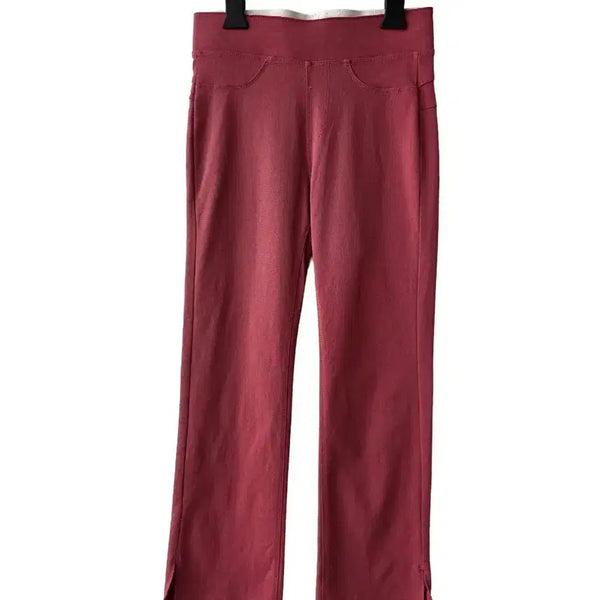[BUNJANG] Slim Fit Straight Leg Pants (Pink) / S/스판 슬림 일자팬츠