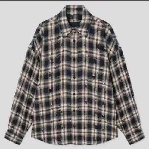 [BUNJANG] Juun.J 26FW Crater Max Fit Shirt Navy / [46] 준지 26fw 크레이터 맥스핏 셔츠 네이비