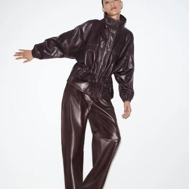 [BUNJANG] Zara ZW Limited Lambskin Balloon Pants / M) 자라 zw limited 양가죽 벌룬팬츠