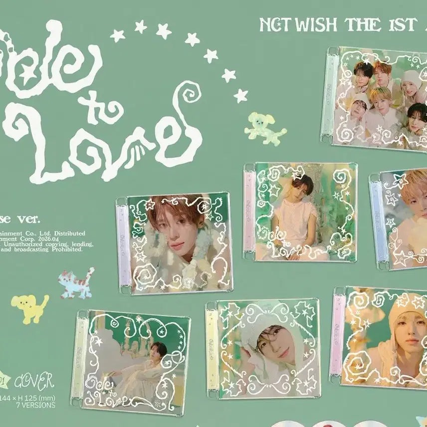 [BUNJANG] NCT WISH Odd To Love Jewel Album 7-Piece Bundle Set (Sealed) / (미개봉 현물)엔시티위시 오드투러브 쥬얼 앨범 7장 세트 nct wish