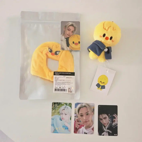 [BUNJANG] Bokari Lightstick Cover 10cm Doll Bundle Set / 뽁아리 응원봉망토 나침봉커버 미개봉 10cm 인형