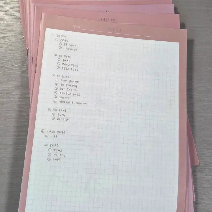[BUNJANG] Lee Shin Hyuk Earth Science 1 2027 Handwritten Notes Season 1 (Volumes 01-10) / 2027 이신혁 필기노트 시즌1 01-10