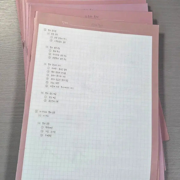 [BUNJANG] Lee Shin Hyuk Earth Science 1 2027 Handwritten Notes Season 1 (Volumes 01-10) / 2027 이신혁 필기노트 시즌1 01-10