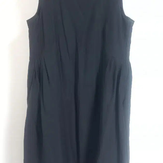 [BUNJANG] Navy Square Neck Sleeveless Long Dress Size 88 / 네이비 스궤어넥 레이온 나시 롱원피스 88