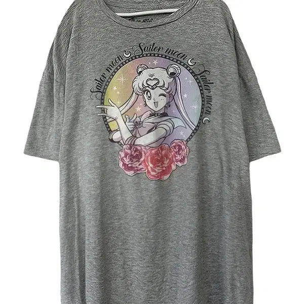 [BUNJANG] Sailor Moon Graphic Cartoon Short Sleeve T-Shirt XL / [XL] SAILOR MOON 세일러문 그래픽 카툰 반팔티