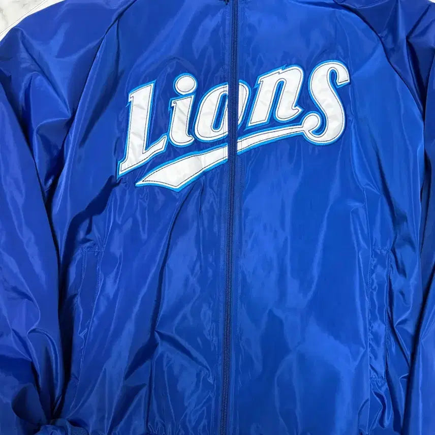[BUNJANG] Samsung Lions Baseball Team 'Now or Never' Windbreaker Jacket - Size 105 / 삼성 라이온즈 바람막이