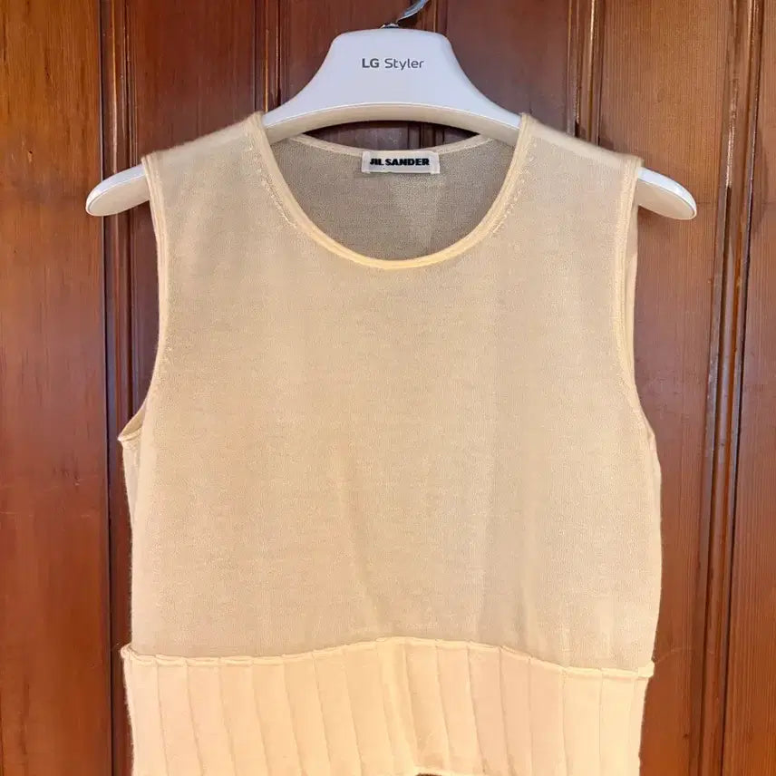 [BUNJANG] Jil Sander Cashmere Blend Knit Beige Size 36 / 질샌더 캐시미어 JIL SANDER 혼방 니트 베이지 36