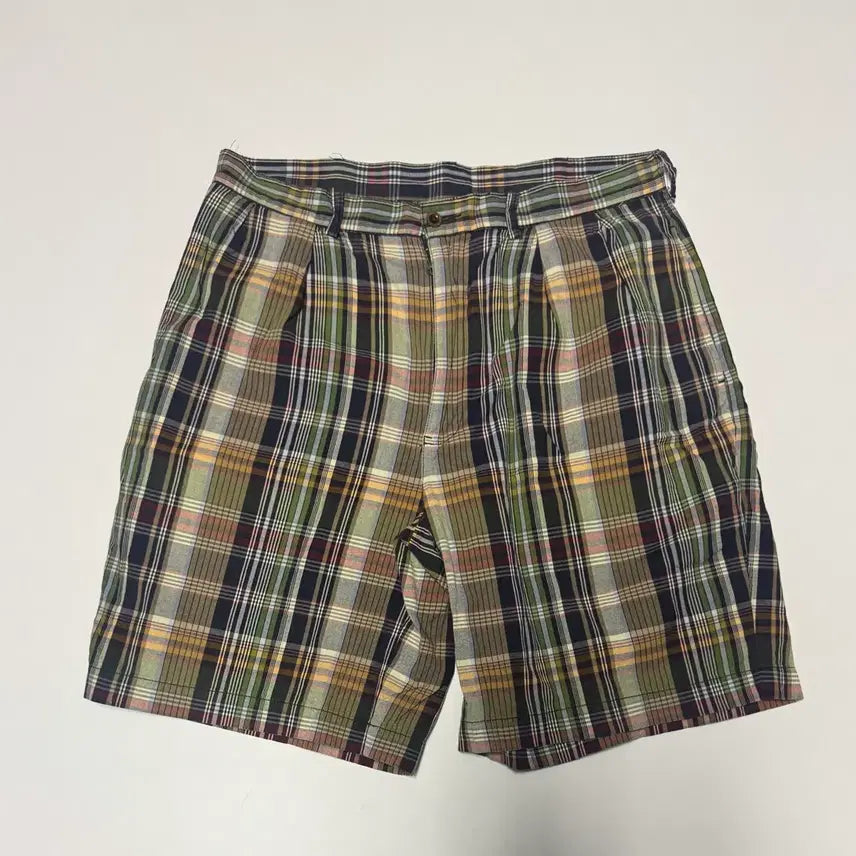 [BUNJANG] Polo Ralph Lauren Tyler Madras Check Cotton Shorts / 희귀!! 폴로 랄프로렌 타일러 마드리스 체크 코튼 반바지