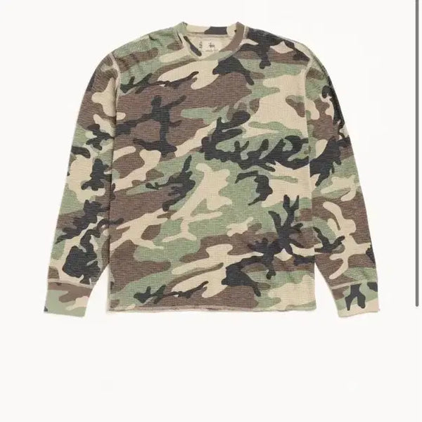 [BUNJANG] Stussy Thermal Long Sleeve Camo / 스투시 써멀 롱슬리브 카모