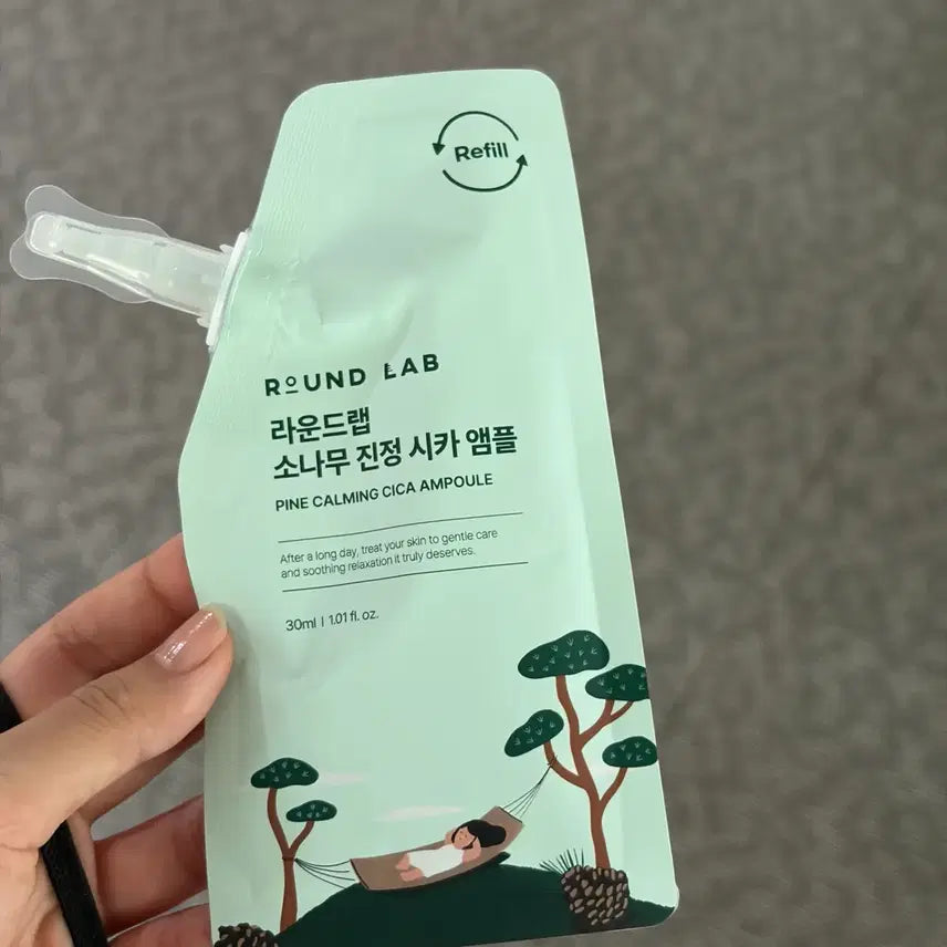 [BUNJANG] Roundlab Pine Calming Cica Ampoule Refill 30ml / 라운드랩 소나무 진정 시카 앰플 30ml 리필용