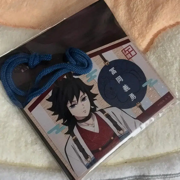[BUNJANG] Demon Slayer Tomioka Giyu Year of the Horse Wooden Plaque Ema Style Keychain / 귀멸의칼날 토미오카 기유 말의해 나무패 에마풍 키링