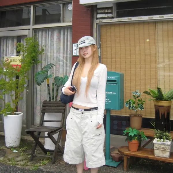 [BUNJANG] Our Cabinet Rivet Bermuda Pants - Size S / 아워캐비넷 rivet bermuda pants s