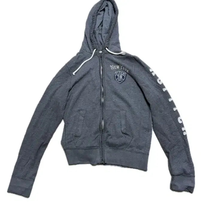 [BUNJANG] Abercrombie & Fitch Hoodie Zip-up Grey / 아베크롬비 앤 피치 후드 집업 그레이