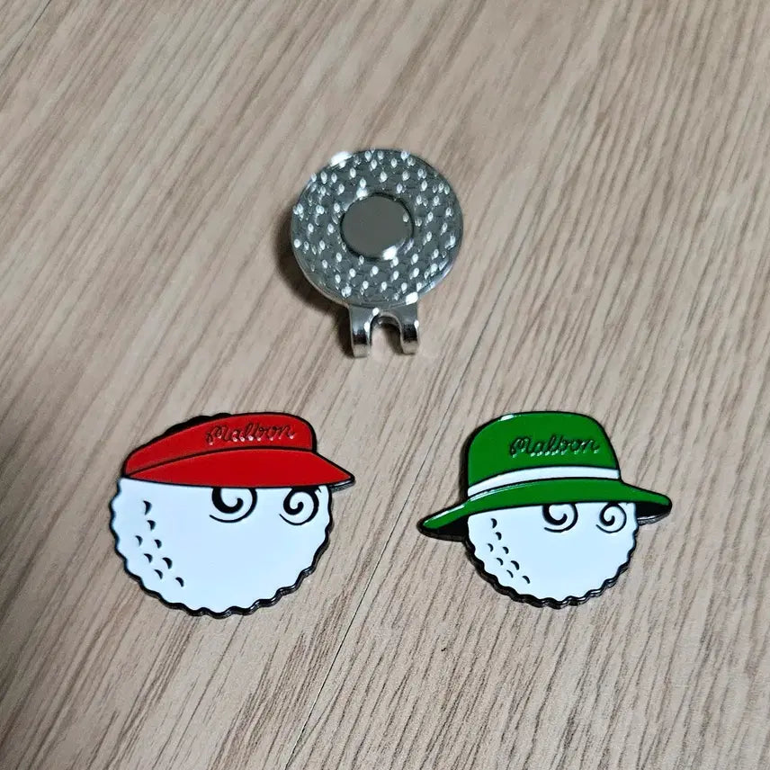 [BUNJANG] Malbon Golf Ball Marker Set (2 pcs) / 말본 골프공 볼마커 2개 세트