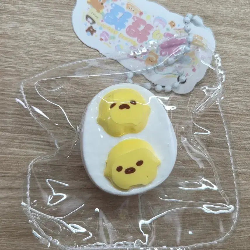 [BUNJANG] Gudetama Boiled Egg Twin Squishy / 구데타마 삶은 계란 쌍둥이 수제 말랑이