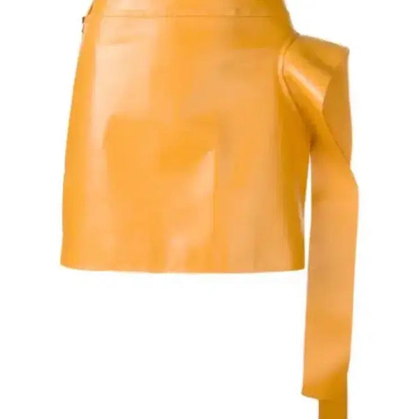 [BUNJANG] JW Anderson Asymmetrical Ruffle Leather Mini Skirt / JW Anderson JW앤더슨 비대칭 러플 레더 미니스커트