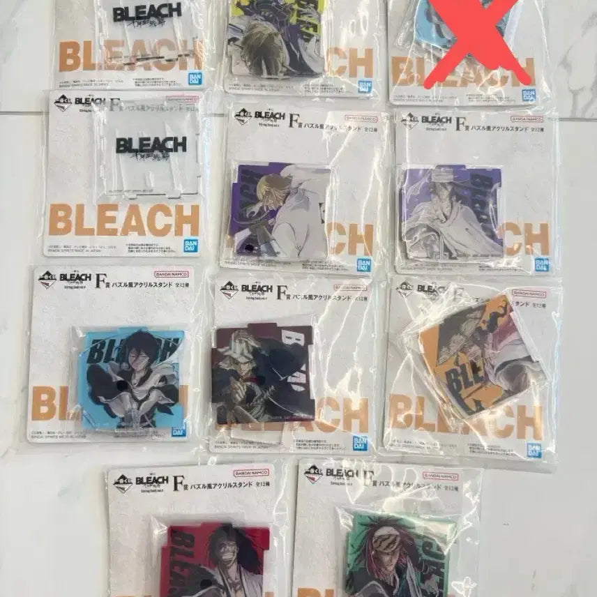 [BUNJANG] Ichiban Kuji Bleach: String of Fate Acrylic Stand Set (11 pcs) / 제일복권 블리치 스트링소울 F상 아크릴 스탠드 11개 일괄 판매 합니다.
