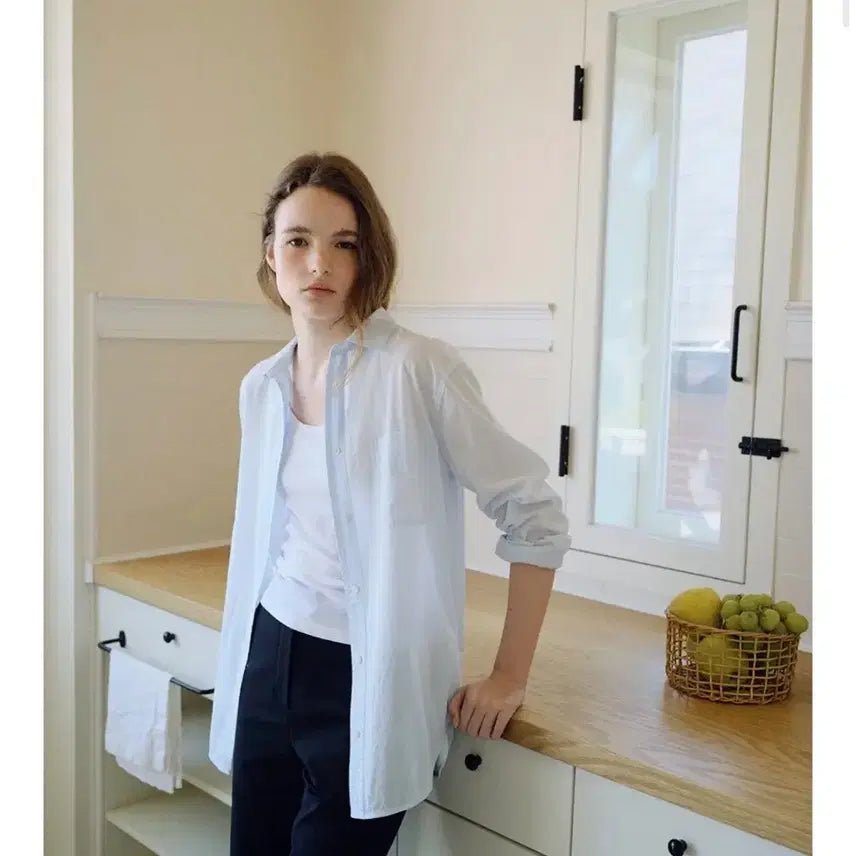 [BUNJANG] Blank03 Sheer Cotton Shirt / 블랭크03 쉬어 코튼 셔츠