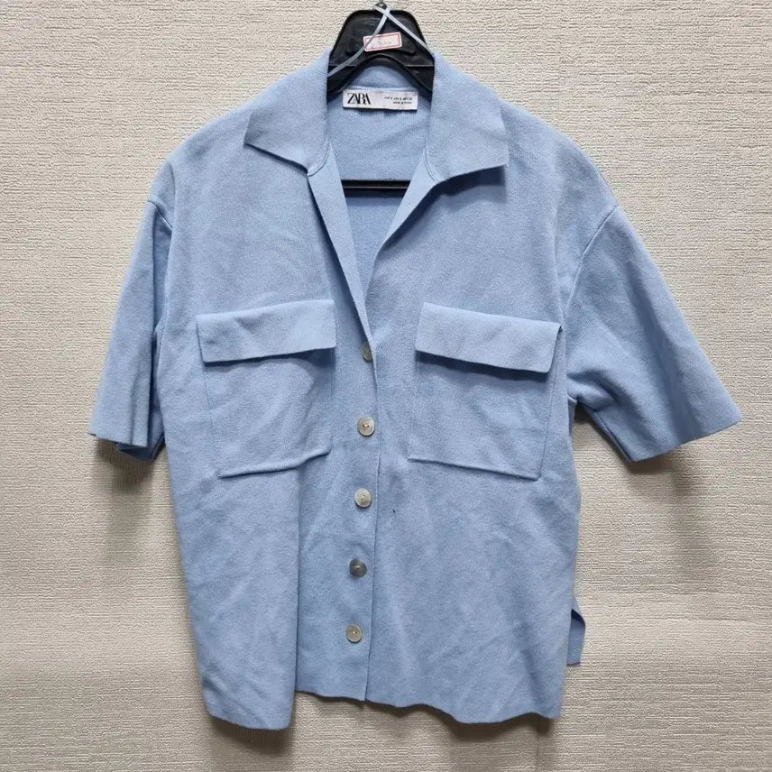 [BUNJANG] Zara Knit Short Sleeve Shirt / z320 자라 니트 반팔 셔츠