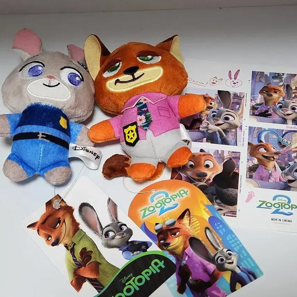 [BUNJANG] Zootopia Judy & Nick Keyring Plush Bundle Set / (일괄) 주토피아 주디 닉 키링인형