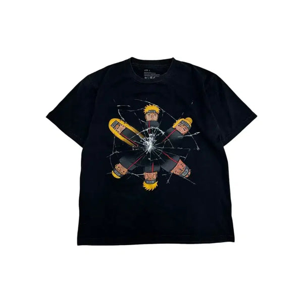 [BUNJANG] Naruto Akatsuki Anime T-Shirt (L) / 나루토 아카츠키 애니메 티셔츠 L