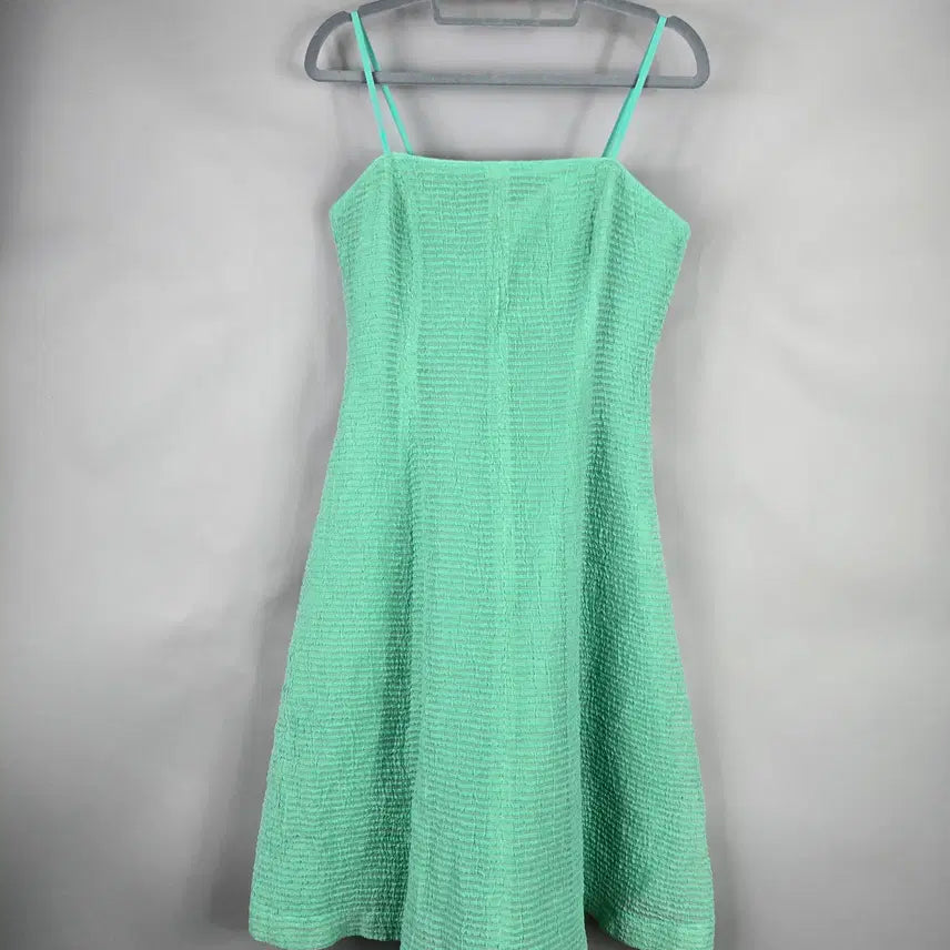 [BUNJANG] AND YOU V-neck Sleeveless Flare Long Dress Mint / [무료배송]앤유 1 여성 뷔스티에 나시 플레어 롱 원피스 민트