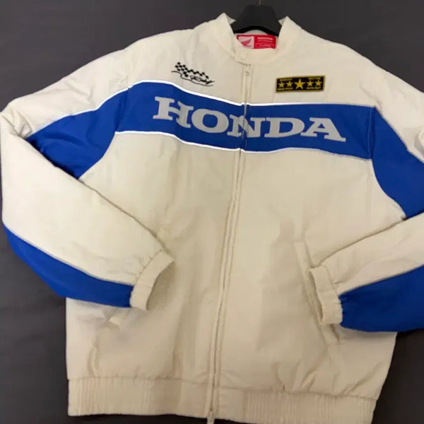 [BUNJANG] Honda Racing Jacket - Ivory/Blue - XL / [XL] 혼다 레이싱자켓 아이보리 블루 품절상품