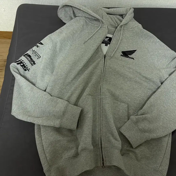 [BUNJANG] Honda Grey Hooded Zip-Up Jacket XL / [XL] 혼다 그레이 후드 집업 품절