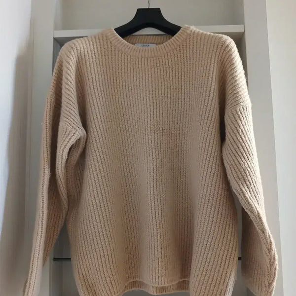 [BUNJANG] Brown Oversized Sweater / 브라운 오버핏 스웨터