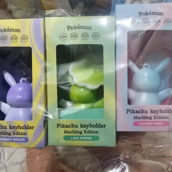 [BUNJANG] Pokemon Pikachu Marbling Edition Keychain Set / 피카츄 키홀더 팝니다