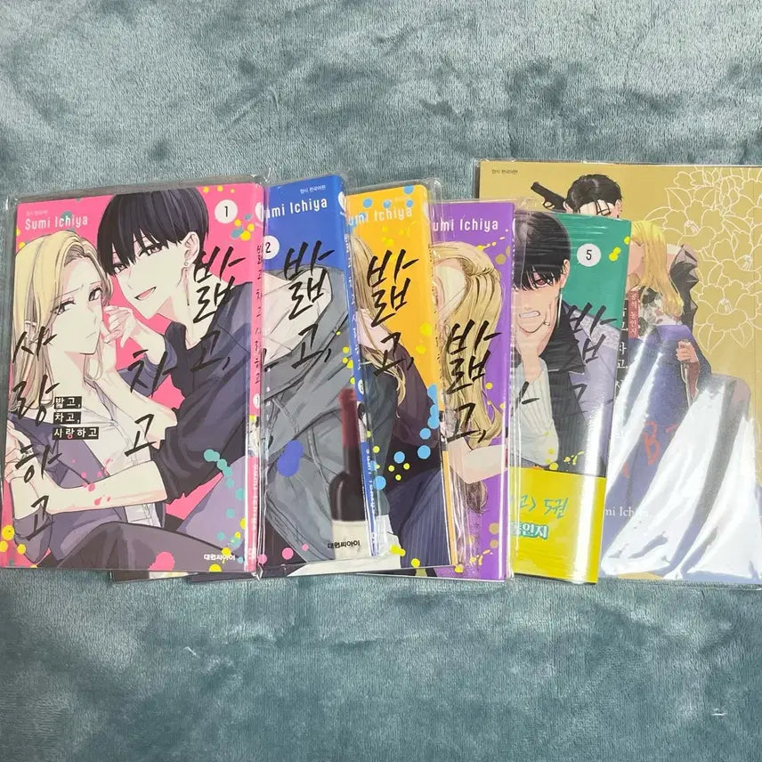[BUNJANG] Balgod Chagod Saranghago (Step, Kick, Love) Vol. 1-5 + Official Fanbook Bundle Set / 일괄) 밟고 차고 사랑하고 1-5권+공식동인지 순정만화책