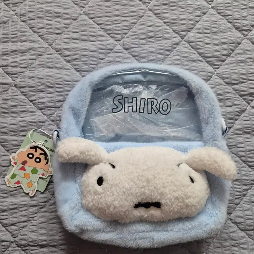 [BUNJANG] Crayon Shin-chan Shiro Plush Bag New / 짱구는못말려 시로 가방 새상품(무료배송)