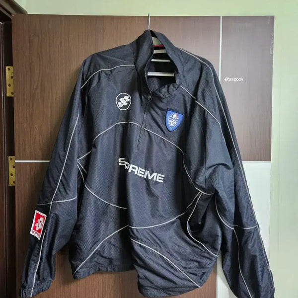 [BUNJANG] Supreme Reflective Piping Pullover Anorak Black XL / 슈프림 리플렉티브 파이핑 풀오버 아노락 XL