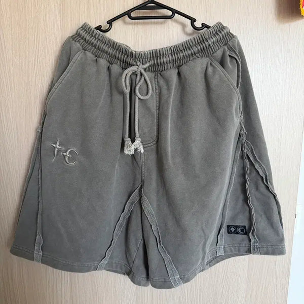 [BUNJANG] THUG CLUB Washed Stitch Detail Shorts / 떠그클럽 반바지 L