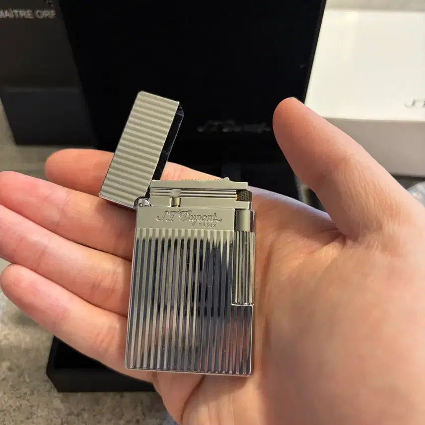 [BUNJANG] S.T. Dupont Ligne 2 Silver Lighter - New / 듀퐁라이터 라인2 은장 새상품 (일시품절)