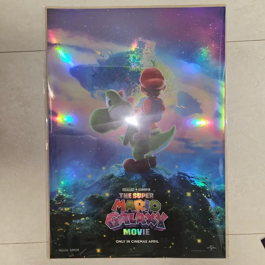 [BUNJANG] Super Mario Galaxy Goods Package Poster / 슈퍼마리오 갤럭시 굿즈패키지 포스터