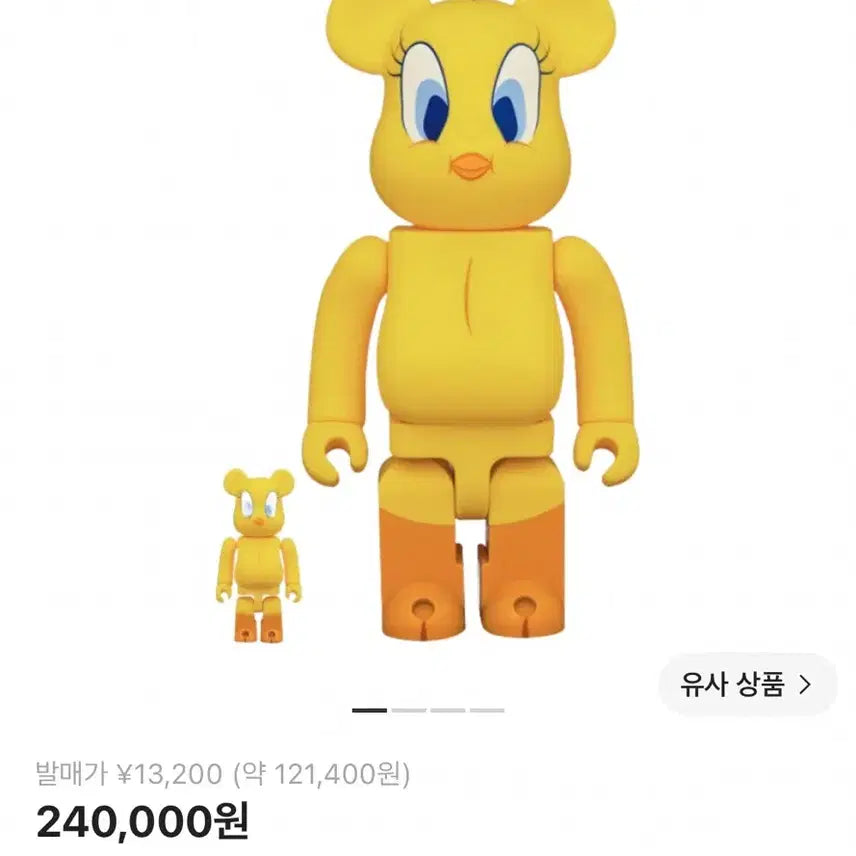 [BUNJANG] Bearbrick Looney Tunes Tweety 100% & 400% Set / 베어브릭 루니툰 트위티 100% & 400% 세트