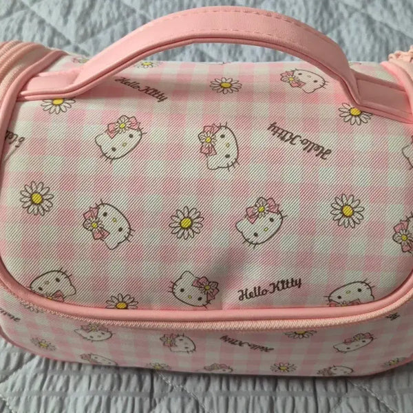 [BUNJANG] Hello Kitty Check Pouch / 헬로키티 체크 파우치(무료배송)