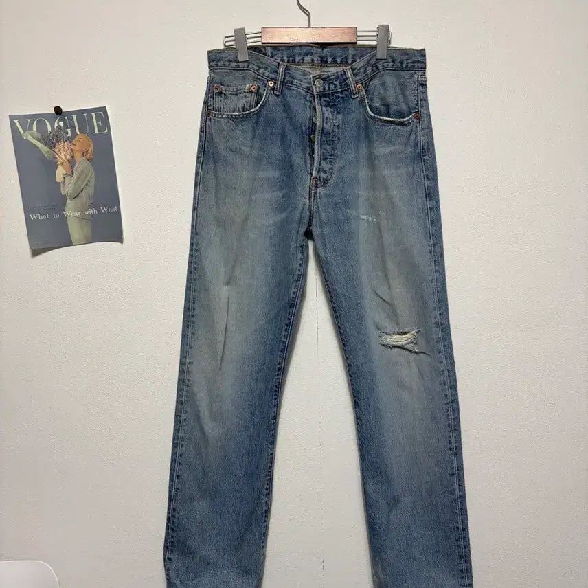 [BUNJANG] Levi's 501 Vintage Wash Denim Jeans / 리바이스 501 빈티지 워싱