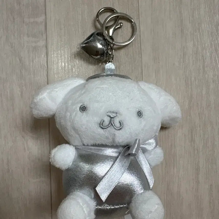[BUNJANG] Sanrio Pompompurin Silver Keyring / 산리오 폼폼푸린 실버 키링