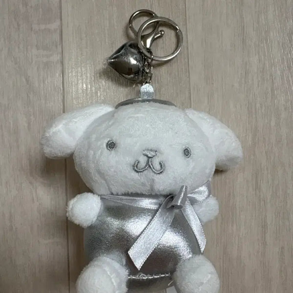 [BUNJANG] Sanrio Pompompurin Silver Keyring / 산리오 폼폼푸린 실버 키링