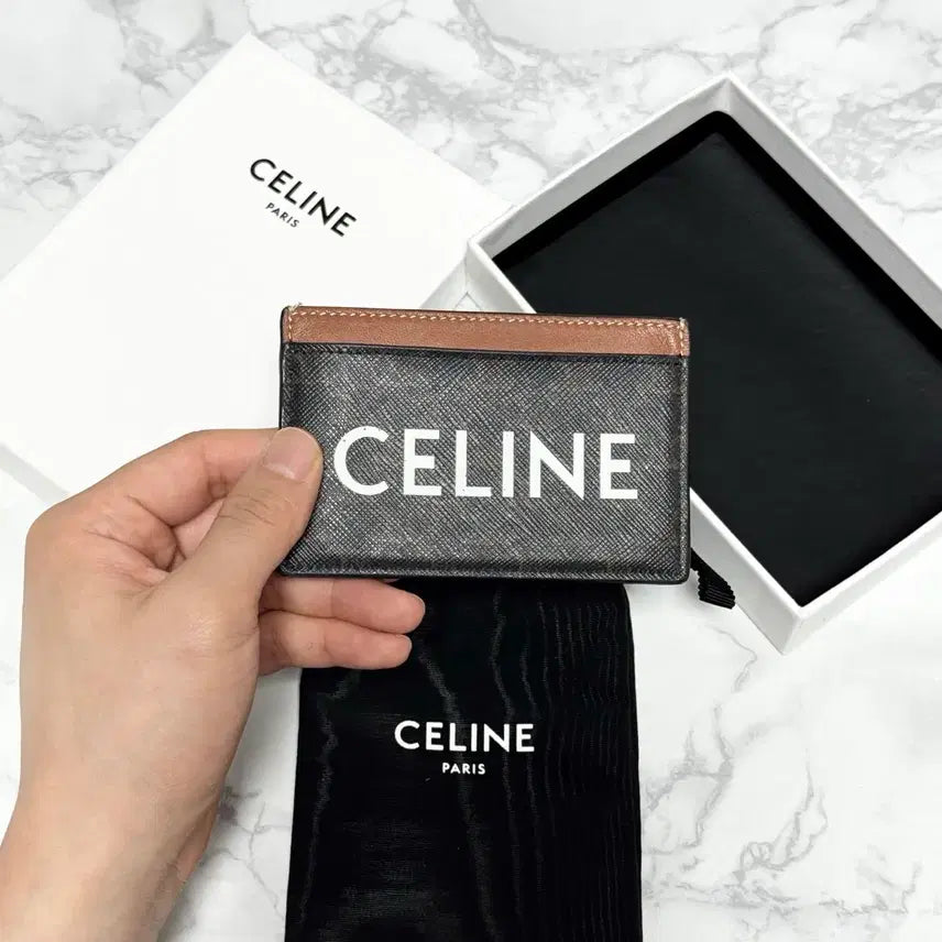 [BUNJANG] Celine Triomphe Card Holder Brown / [S급] 셀린느 트리옹프 카드지갑