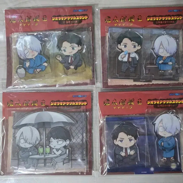 [BUNJANG] Gegege no Kitaro: The Birth of Kitaro Gengazou SD Acrylic Stand Set (4 Types) / 키타로 탄생 게게게의 수수께끼 게나조 SD 아크릴 개봉전시품 4종 일괄