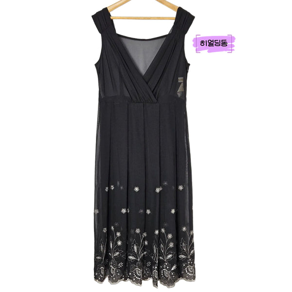 [BUNJANG] Sleeveless See-through Slip Dress / 딩동 :) 여름세일/M/홈웨어 슬립 시스루 원피스