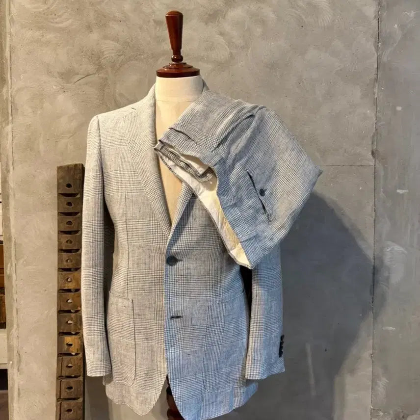 [BUNJANG] SuitSupply Linen Suit Set-up Men's 95-100 / 수트서플라이 린넨 수트셋업 남성95-100
