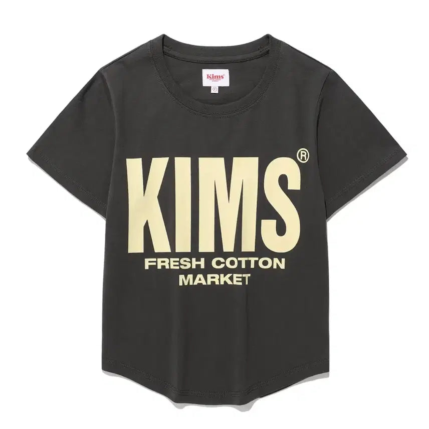 [BUNJANG] Kims Fresh Cotton Market Women's Short Sleeve T-Shirt B / 킴스 프레시 코튼 마켓 여성 반팔 티셔츠 B