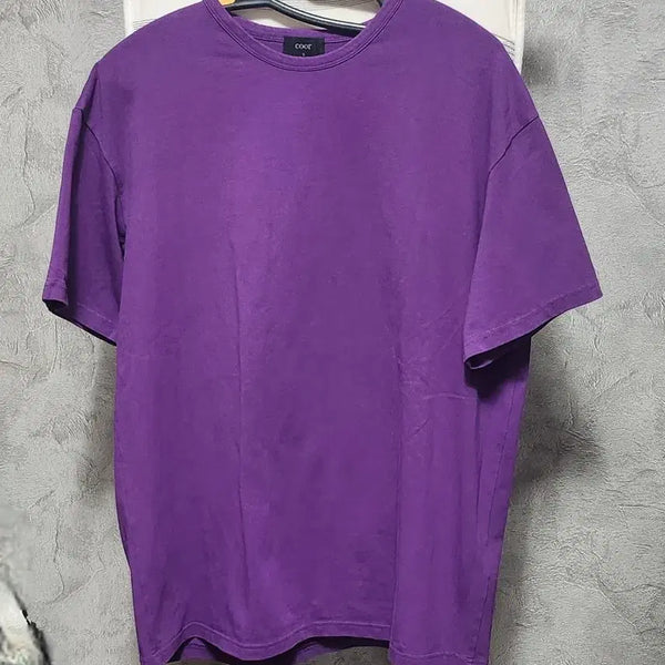 [BUNJANG] COOR Purple Short-Sleeve T-Shirt / COOR 퍼플색 반팔 티셔츠