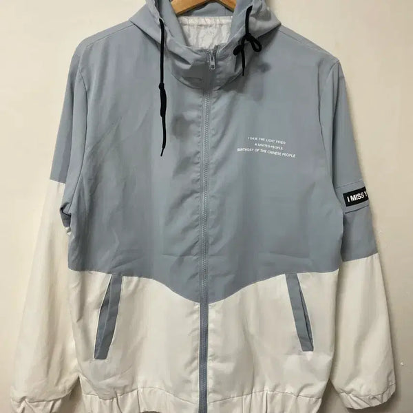 [BUNJANG] Colorblock Loose Fit Windbreaker Jacket / 100 배색 루즈핏 바람막이 자켓