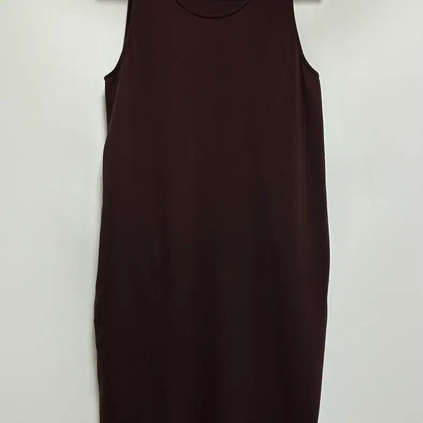 [BUNJANG] Jil Sander Minimal Sleeveless Long Dress Brown / [여자-36 (85)]질샌더 미니멀 슬리브리스 롱원피스